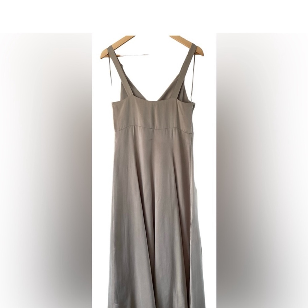 NWT Massimo Dutti Cupro Camisole
Maxi Dress Slit Beige Tan - Picture 4 of 6
